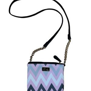 Betsey Johnson chevron cross body bag